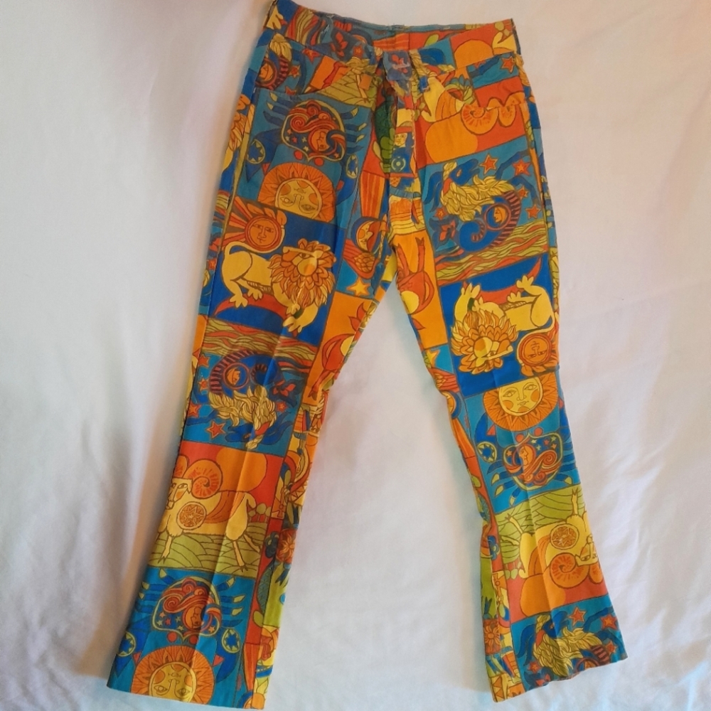 Handmade Vintage Jeans Boho Hippie - Picture 1 of 8